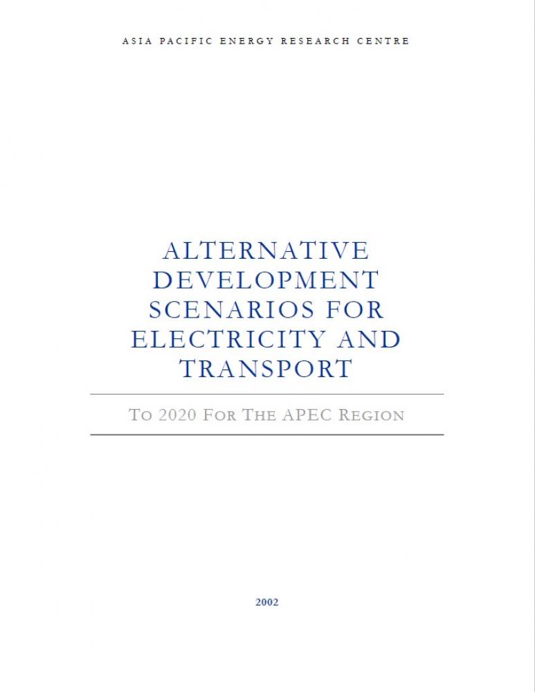 Alternative Development Scenarios for Electricity and Transport (2002)