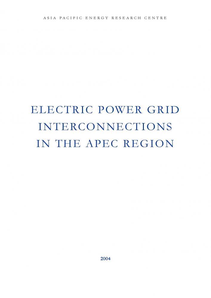 Electric Power Grid Interconnections in the APEC Region (2004)