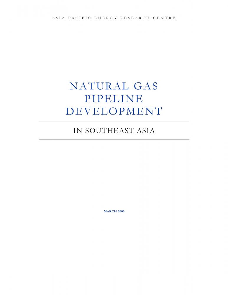 Natural Gas Pipeline Development Southeast Asia (2000)