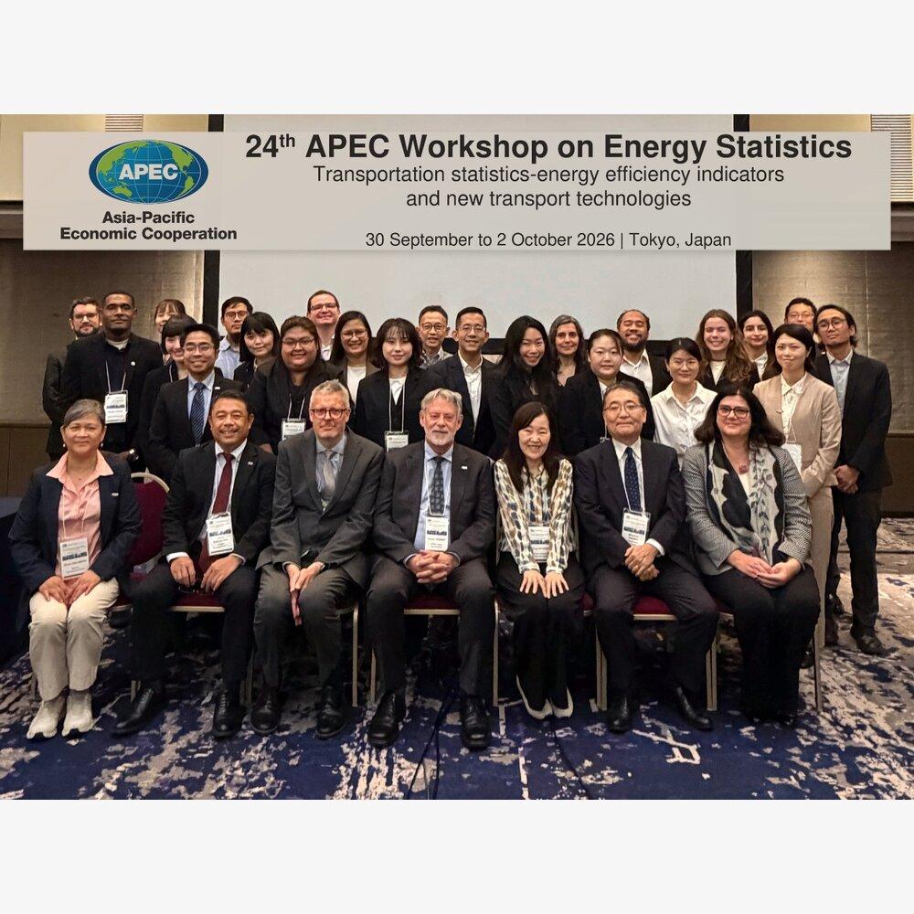 ESTO/APERC Organizes 24th APEC Workshop on Energy Statistics, 30 September to 2 October 2026, Tokyo, Japan